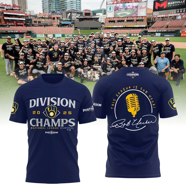 Milwaukee Brewers 2025 NL Central Division Champions, This season is for Ueck! Combo T-Shirt