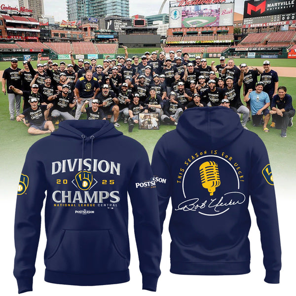 Milwaukee Brewers 2025 NL Central Division Champions, This season is for Ueck! Combo Hoodie