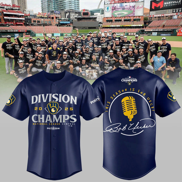Milwaukee Brewers 2025 NL Central Division Champions, This season is for Ueck! Combo Jersey