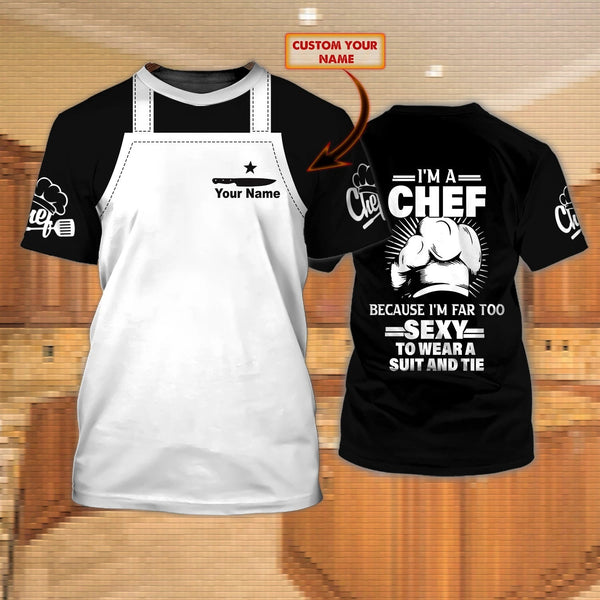 Master Chef Unisex Shirts Custom Name 3D All Over Print | Adult | CN389
