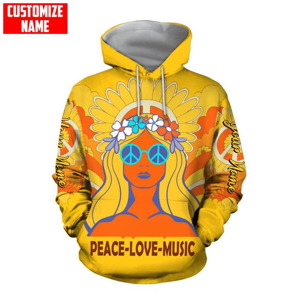 Beebuble Personalized Hippie Free Spirit Custom Name 3D All Over Print | Adult | CN379