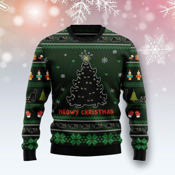 Meowy Christmas Ugly Christmas Sweater | Adult | US2679