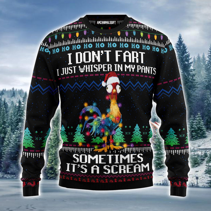 Chicken Christmas Ugly Christmas Sweater, It‘s Scream Chicken Ugly Sweater For Men & Women - Best Gift For Christmas, Family, Friends