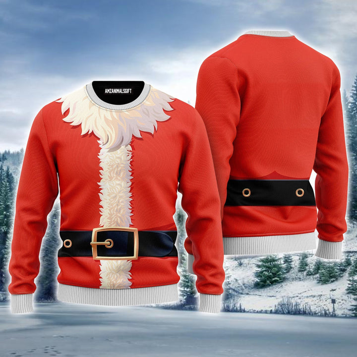 Santa Claus Costume Cosplay Pattern Ugly Christmas Sweater, Funny Christmas Ugly Sweater For Men & Women - Perfect Gift For Christmas, Friend, Family