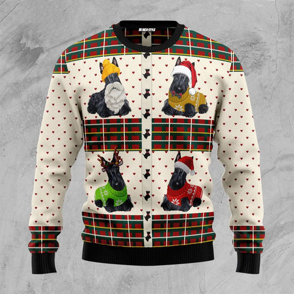 Scottish Terriers Xmas Ugly Christmas Sweater | Adult | US2729