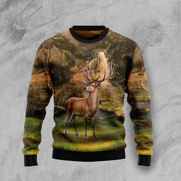 Lovely Deer Funny Ugly Christmas Sweater | Adult | US2624