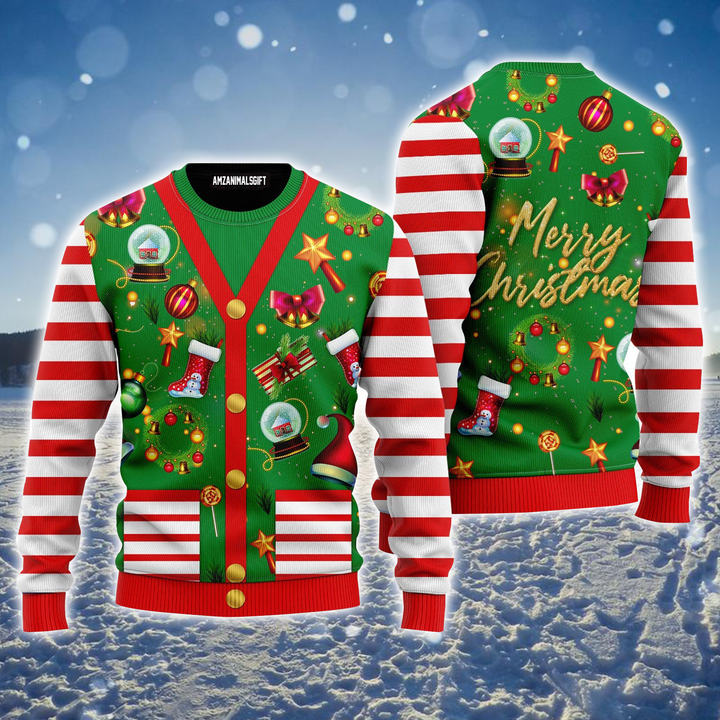 Candy Ugly Sweater, Funny Christmas Cardigan Style Ugly Sweater For Men & Women, Perfect Gift For Christmas, Friends, Family