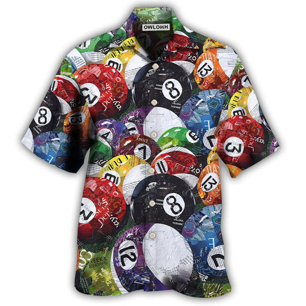 Billiard Balls Playing Pool Hawaiian Shirt | HW3415