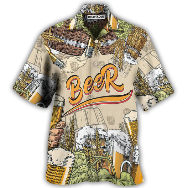 Beer Born To Drink Hawaiian Shirt | HW3431