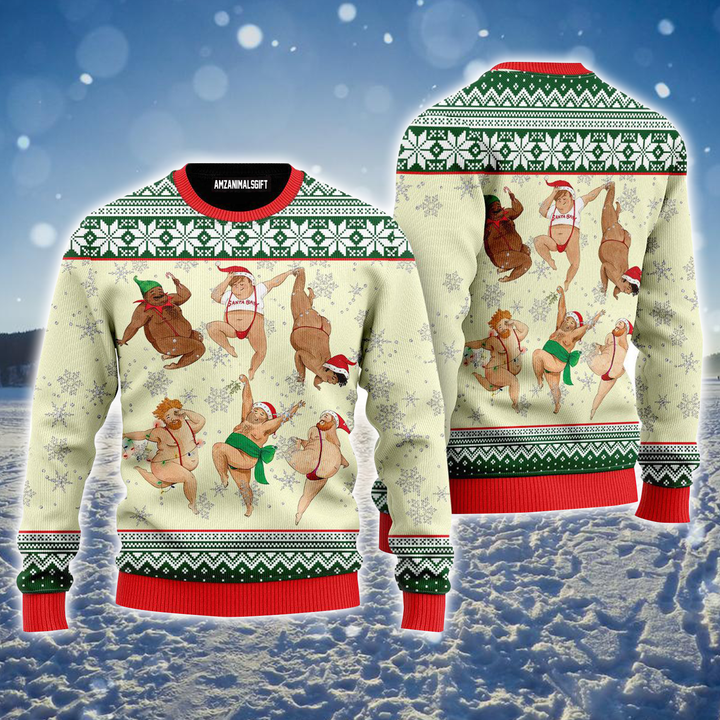 Funny Man Ugly Sweater, Funny Sexy Man Dance Christmas Ugly Sweater For Men & Women, Perfect Gift For Friends, Family