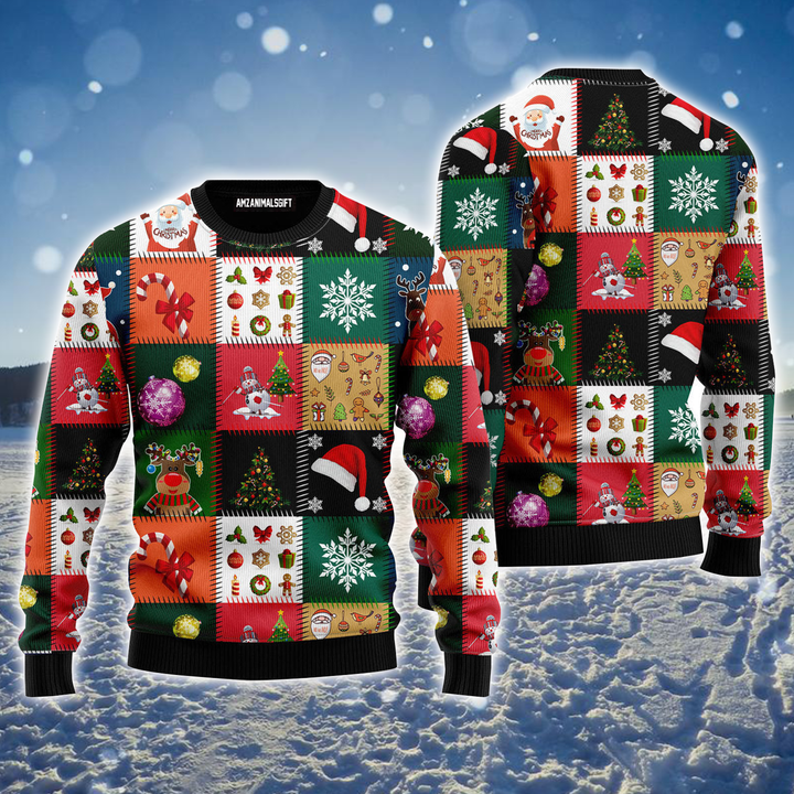 Christmas Icon Ugly Sweater, Cute Christmas Icon Ugly Sweater For Men & Women, Perfect Gift For Christmas, Friends, Family