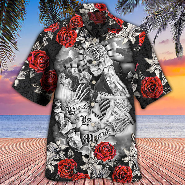 Skull Valentine's Day Hawaiian Shirt | HW3480