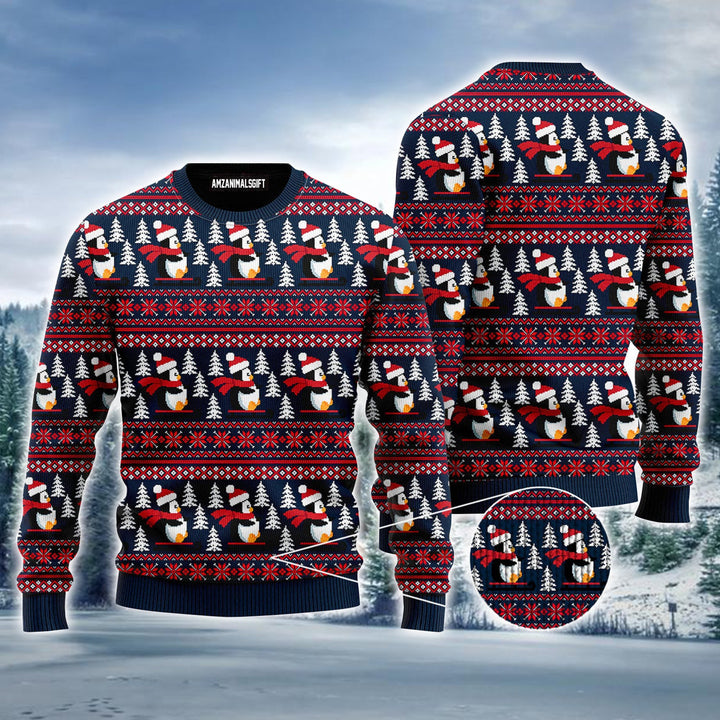 Penguins Ugly Christmas Sweater, Penguins I'm So Cool, Christmas Pattern Ugly Sweater For Men & Women - Perfect Gift For Christmas, Family, Friends