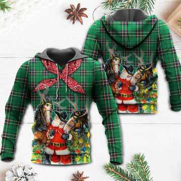 Christmas Santa Cowboy Christmas Green Style 3D All Over Print | Adult | HP3129