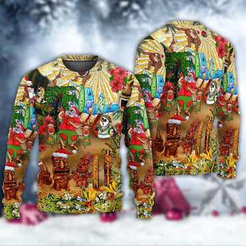 Christmas Mele Kalikimaka From Hawaii Ugly Christmas Sweater | Adult | US2576