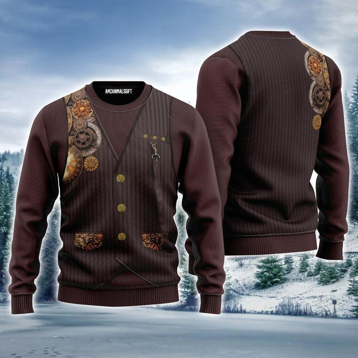 Steampunk Mechanic Ugly Sweater For Men & Women, Perfect Outfit For Christmas New Year Autumn Winter