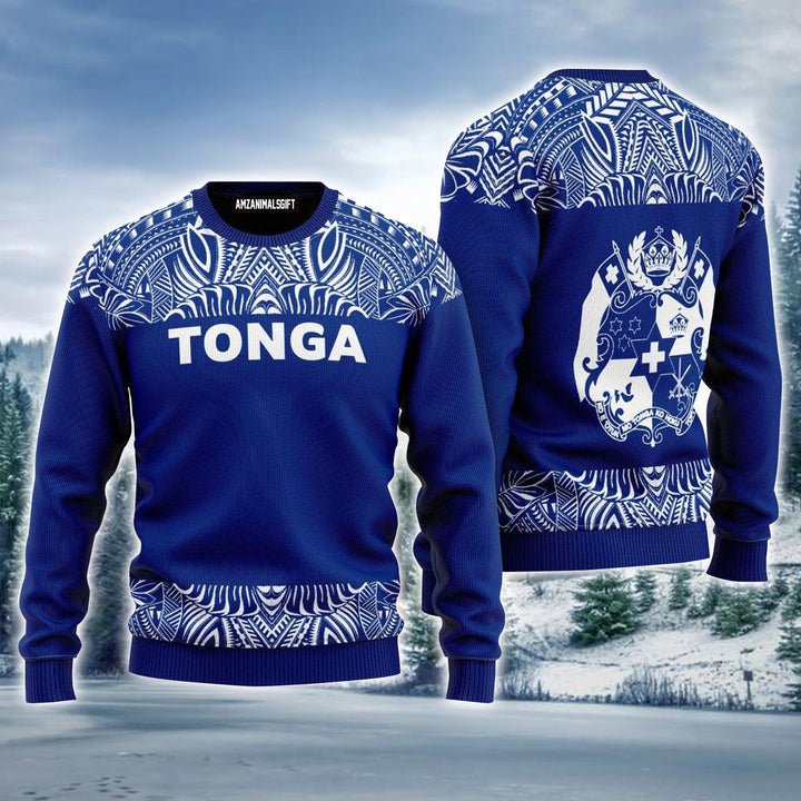 Tonga Polynesian Ugly Sweater For Men & Women, Perfect Outfit For Christmas New Year Autumn Winter