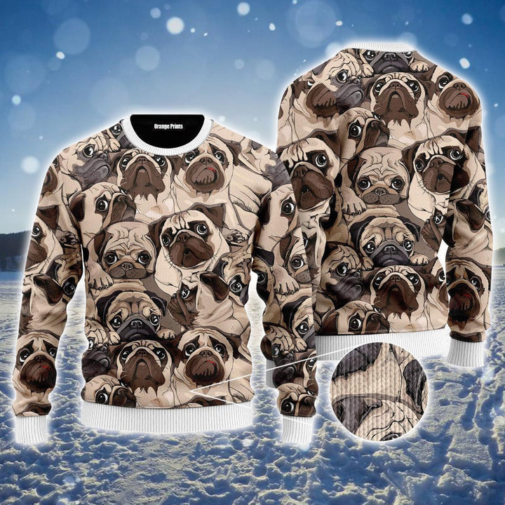 Puppy Dog Ugly Sweater For Men & Women, Perfect Outfit For Christmas New Year Autumn Winter