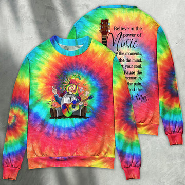 Hippie Believe In The Power Of Music Hippie Gnome 3D All Over Print | Adult | HP3142