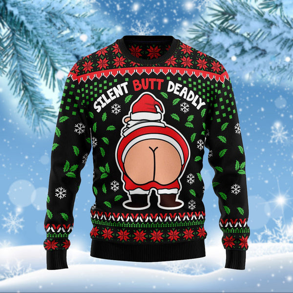 Santa Funny Ugly Christmas Sweater | Adult | US2619