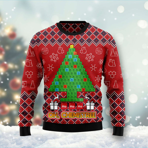 Ho Ho Ho Oh Chemistree Ugly Christmas Sweater | Adult | US2642