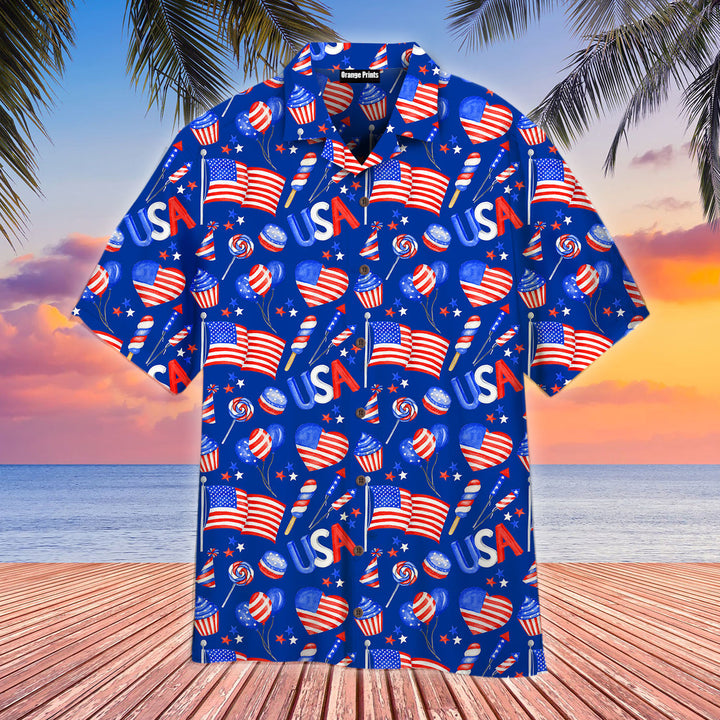 4th Of July Independence Day America Festive Hawaiian Shirt | For Men & Women | HW1805-BehighStyle