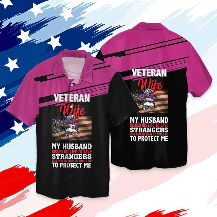 4th Of July Independence Day America Veteran Wife Husband Hawaiian Shirt | For Men & Women | HW2523-BehighStyle