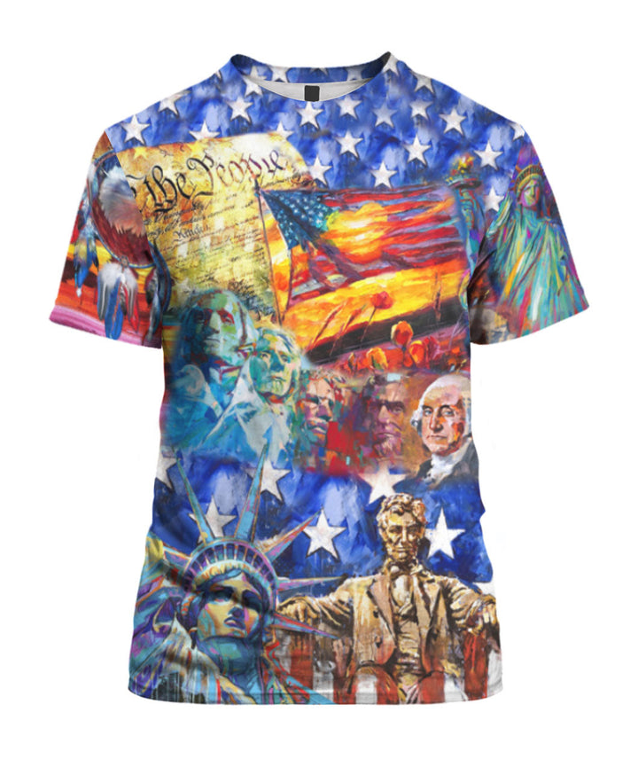 4th Of July My Patriotic Heart Beats Independence Day 3D All Over Print | For Men & Women | Adult | HP778-BehighStyle