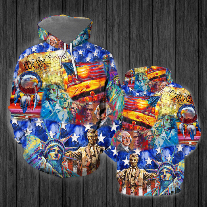 4th Of July My Patriotic Heart Beats Independence Day 3D All Over Print | For Men & Women | Adult | HP778-BehighStyle