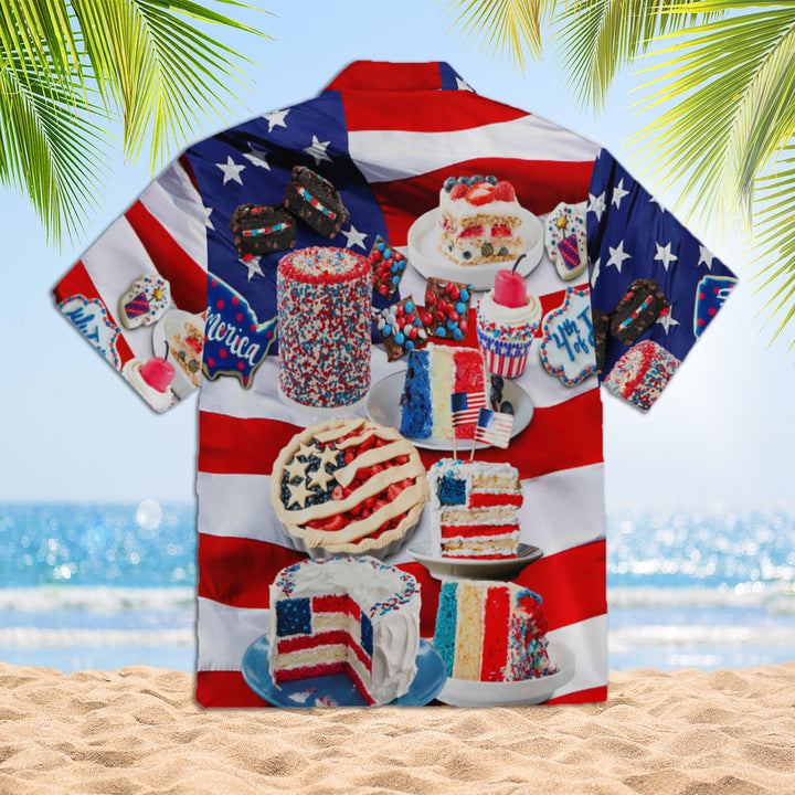 4th of July Patriotic Cake Hawaiian Shirt | For Men & Women | HW355-BehighStyle