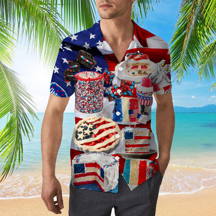 4th of July Patriotic Cake Hawaiian Shirt | For Men & Women | HW355-BehighStyle