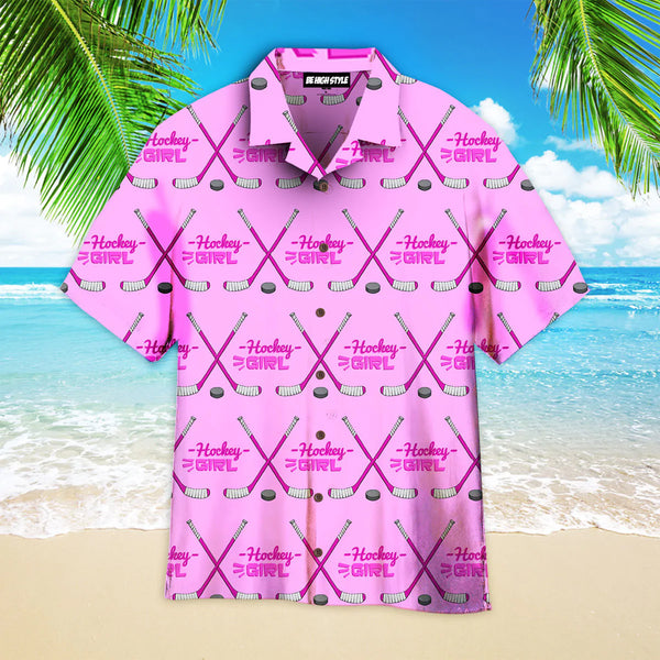 Hockey Girl Aloha Hawaiian Shirt | HW3516