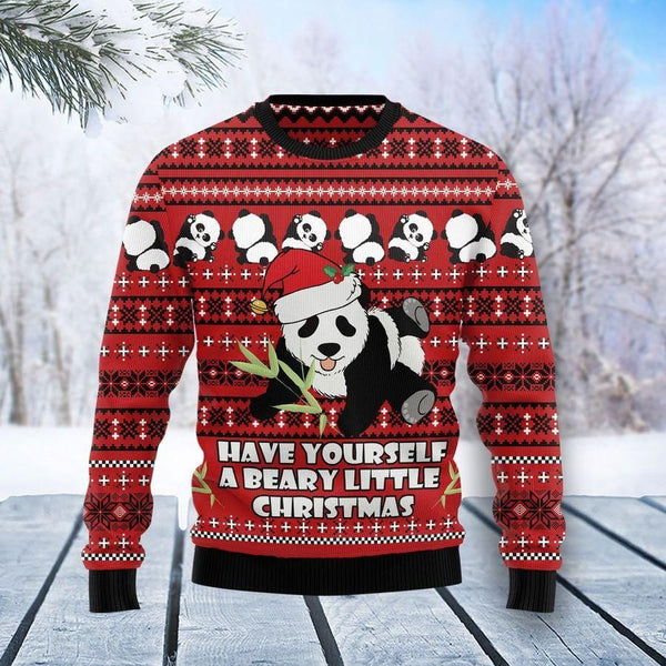 Cute Panda Ugly Christmas Sweater | Adult | US2653