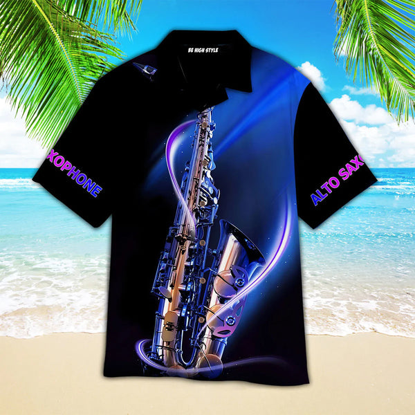 Alto Saxophone Aloha Hawaiian Shirt | HW3558