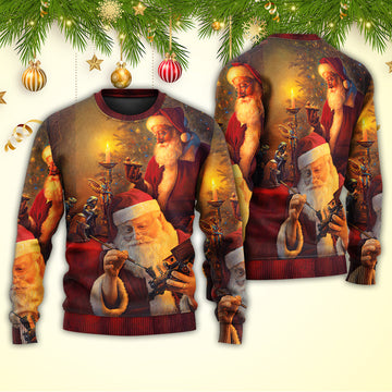 Christmas Santa Claus The Spirit of Christmas Art Style Ugly Christmas Sweater | Adult | US2552