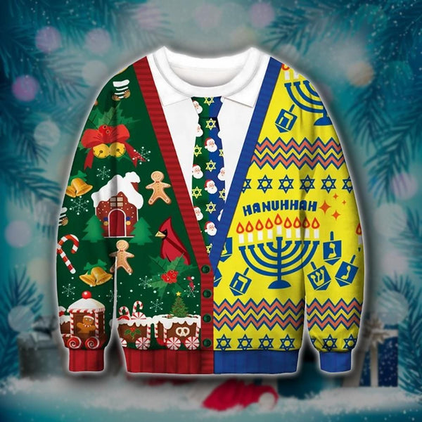 Hanuhhah Ugly Christmas Sweater | Adult | US2666