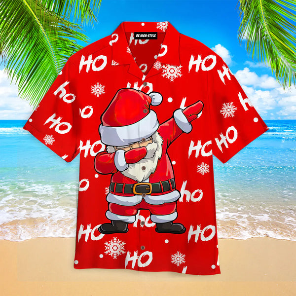 Dabbing Santa Christmas Aloha Hawaiian Shirt | HW3580