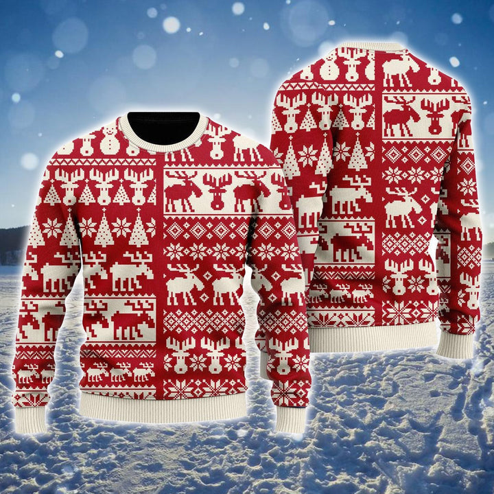 Redmas Fancy Ugly Sweater For Men & Women, Perfect Outfit For Christmas New Year Autumn Winter