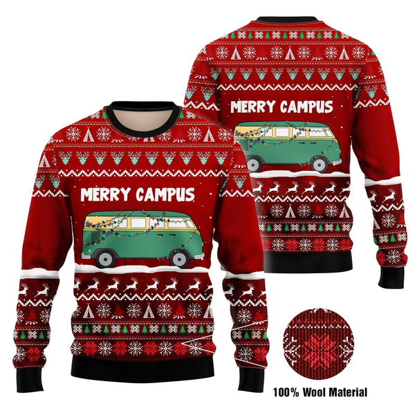 Merry Campus Ugly Christmas Sweater | Adult | US2654