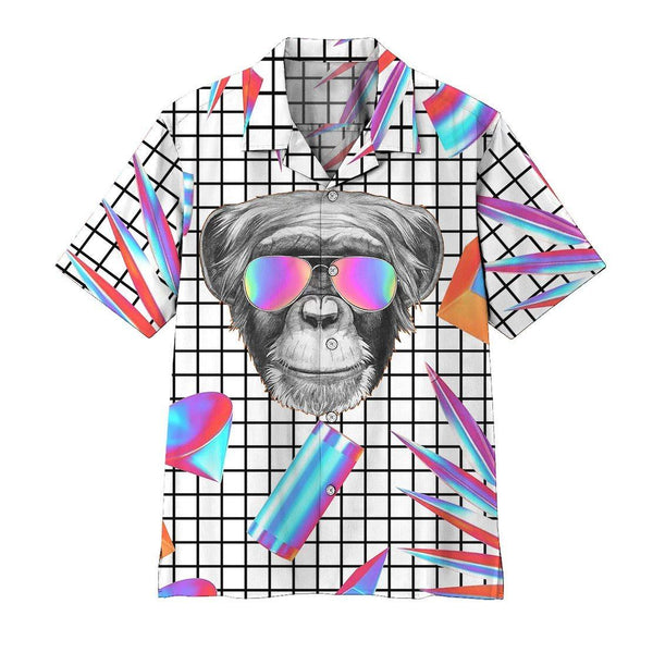 Holographic Monkey Hawaiian Shirt | HW3401
