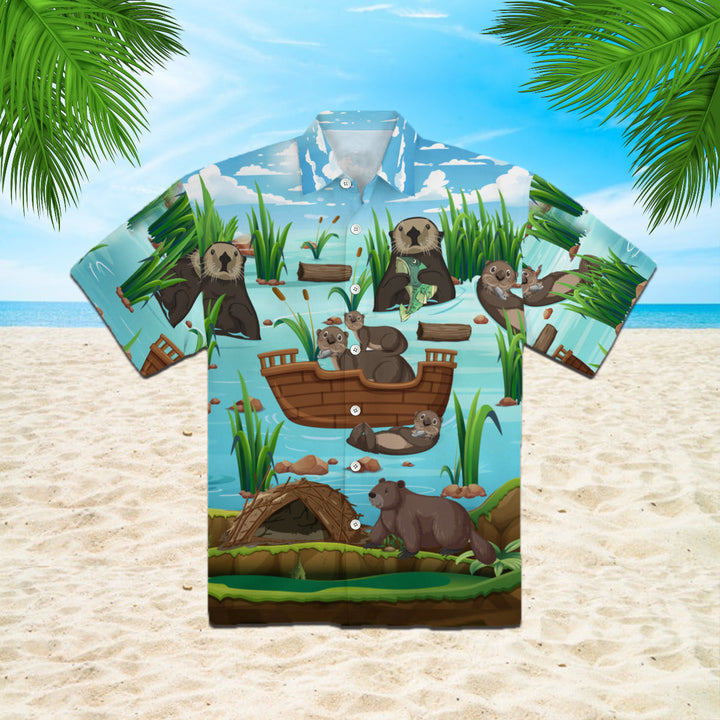 A Busy Day Of Otter Hawaiian Shirt | For Men & Women | HW770-BehighStyle