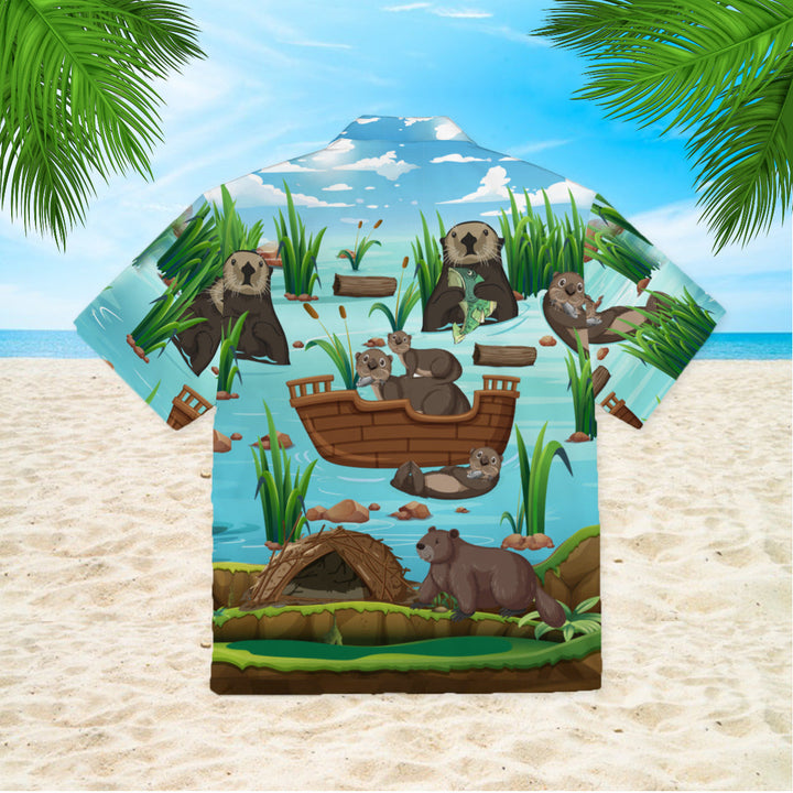 A Busy Day Of Otter Hawaiian Shirt | For Men & Women | HW770-BehighStyle