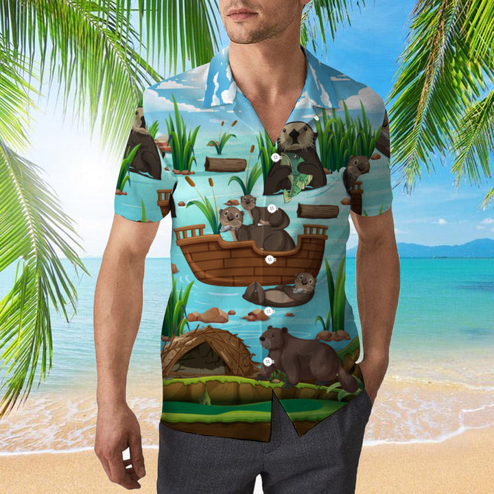 A Busy Day Of Otter Hawaiian Shirt | For Men & Women | HW770-BehighStyle