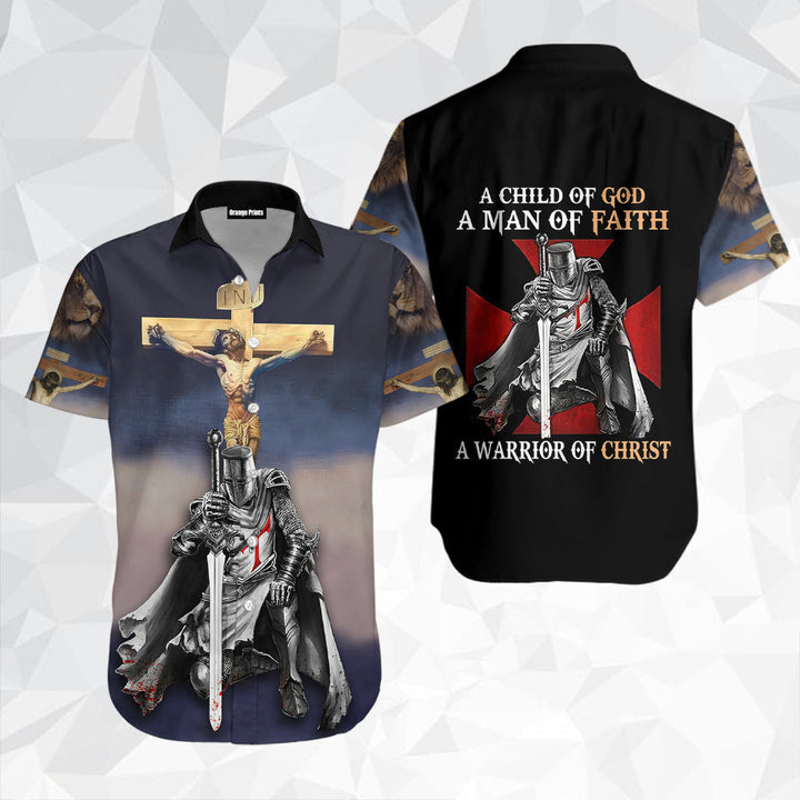 A Child Of God A Man Of Faith A Warrior Of Christ Hawaiian Shirt | For Men & Women | Adult | HW3928-BehighStyle