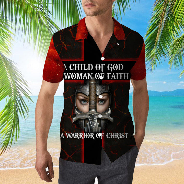 A Child Of God A Woman Of Faith 3D Hawaiian Shirt | For Men & Women | HW380-BehighStyle