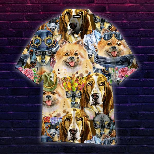 A Lot Of Cute Dogs Hawaiian Shirt | For Men & Women | HW1030-BehighStyle