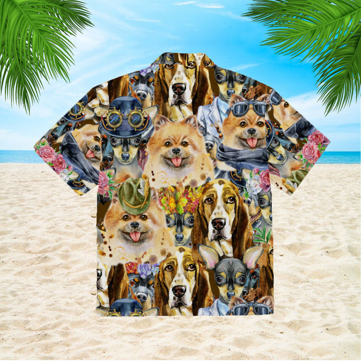 A Lot Of Cute Dogs Hawaiian Shirt | For Men & Women | HW1030-BehighStyle