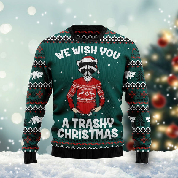 A Trashy Christmas Ugly Christmas Yall Ugly Christmas Sweater | For Men & Women | Adult | US1621-BehighStyle