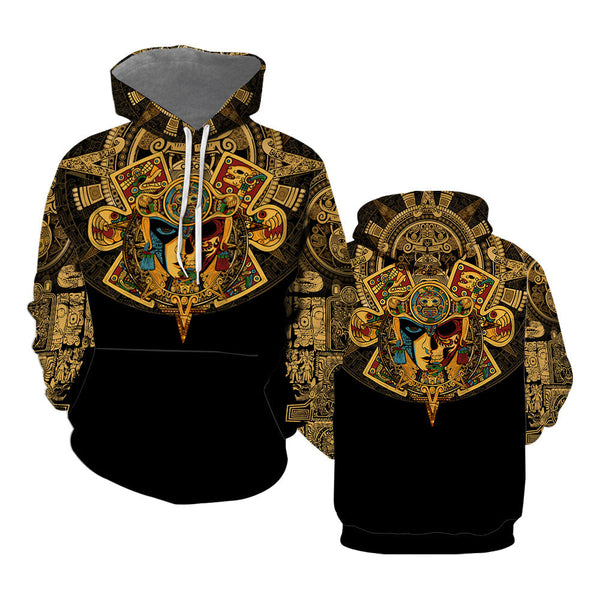 AM Style Mexico Aztec Skull Warrior Sun Stone 3D All Over Print | Adult | HP1020