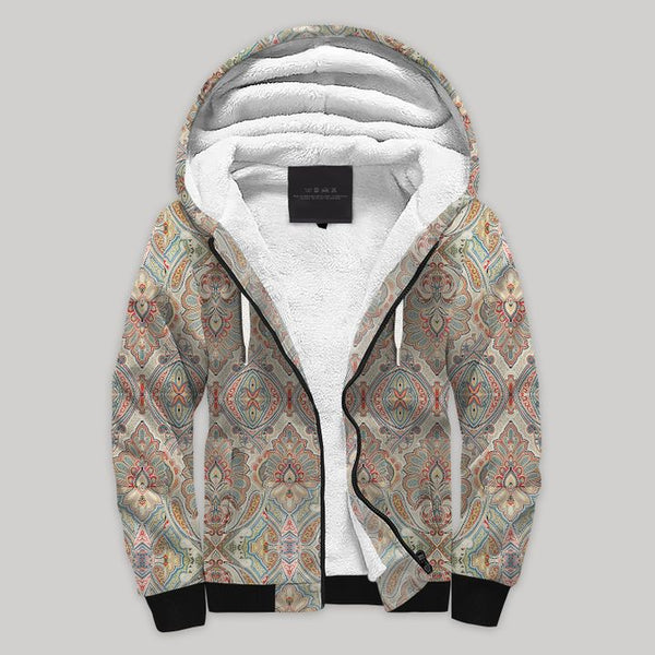 Aberdeen Paisley Blanket Fleece Zip Hoodie All Over Print | FZ923